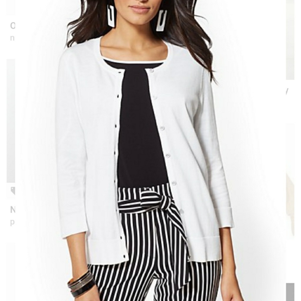 White Cardigan